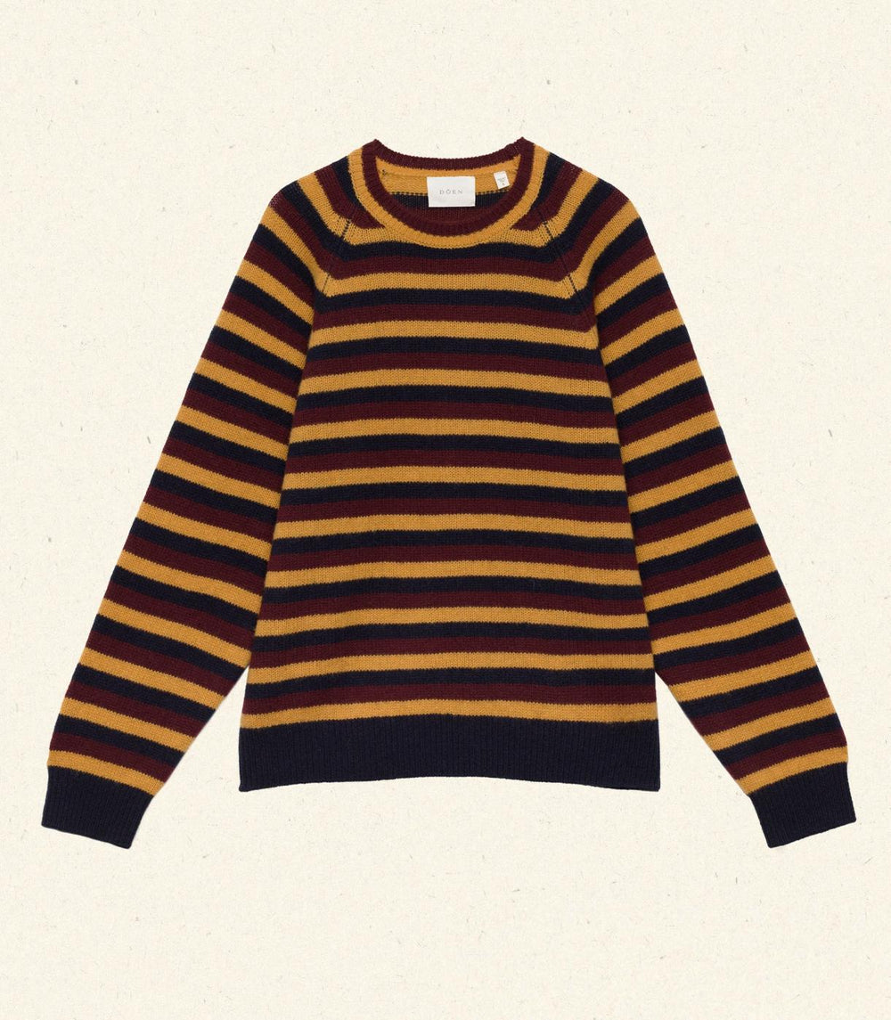 DÔEN Knitwear | Dana Cashmere Sweater Carrington Stripe - Women