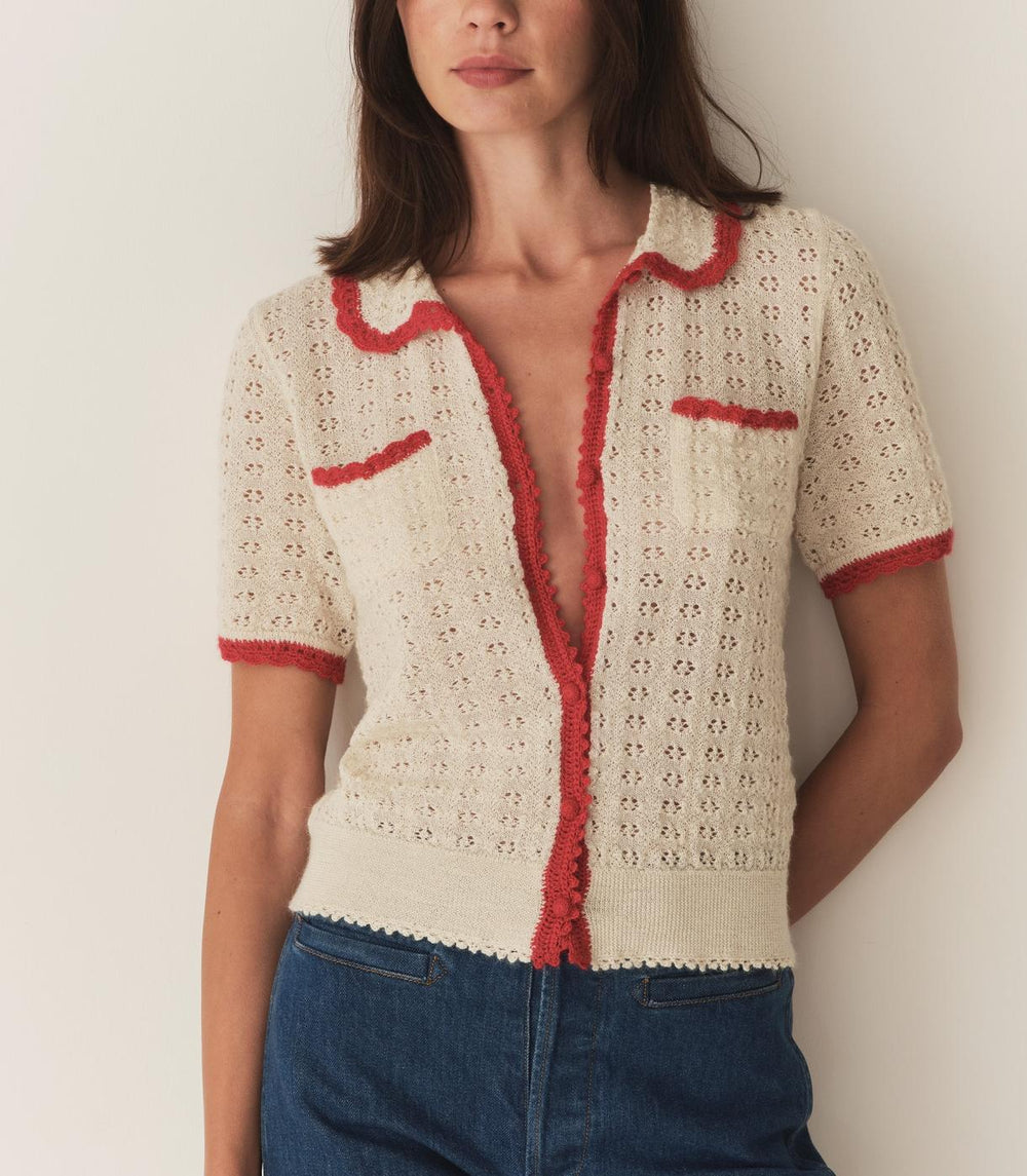 DÔEN Knitwear | Gloriana Top Moonstone - Women