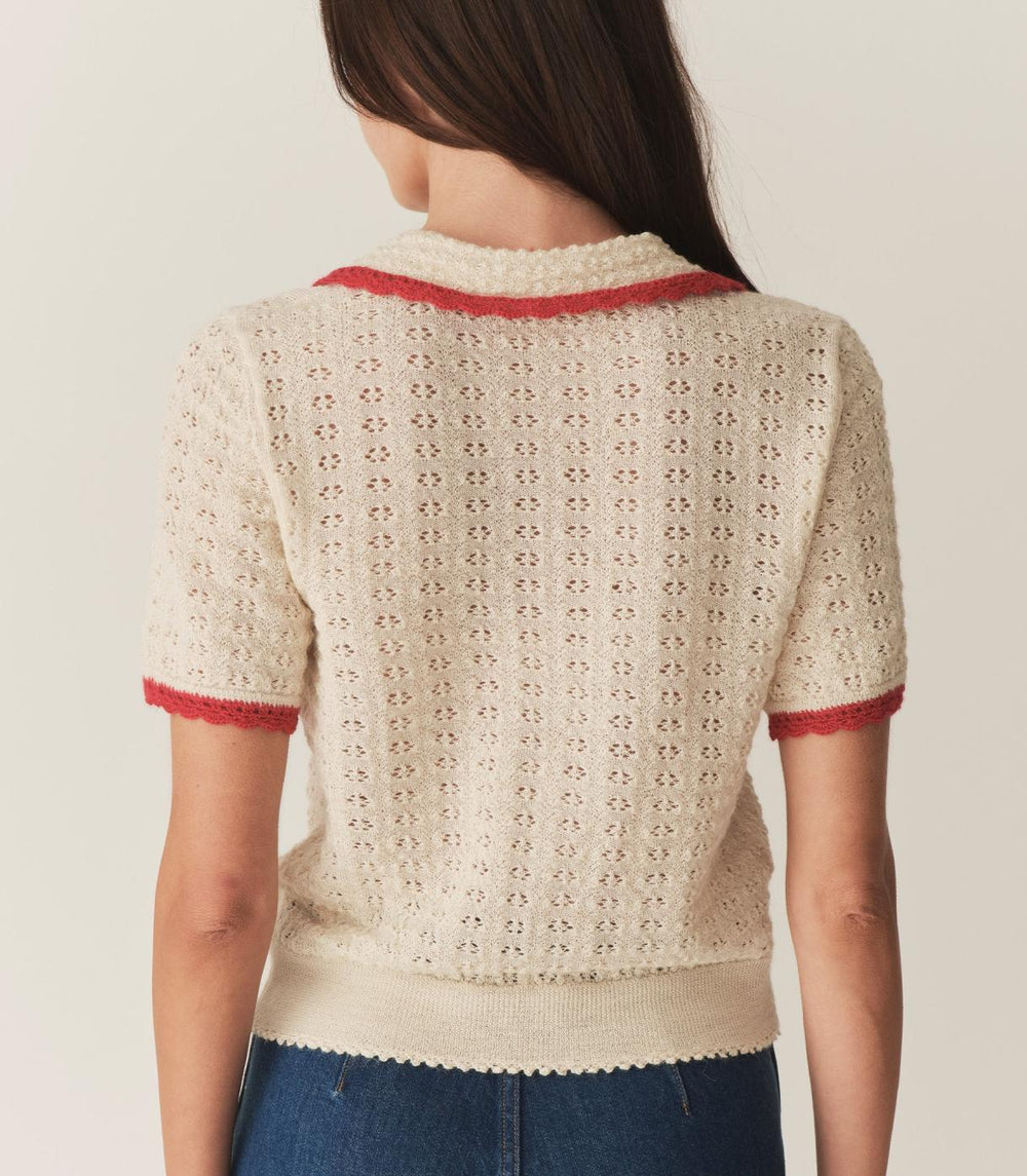 DÔEN Knitwear | Gloriana Top Moonstone - Women