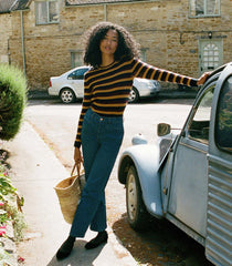 DÔEN Knitwear | Hyeres Cashmere Sweater Carrington Stripe - Women