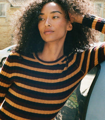 DÔEN Knitwear | Hyeres Cashmere Sweater Carrington Stripe - Women