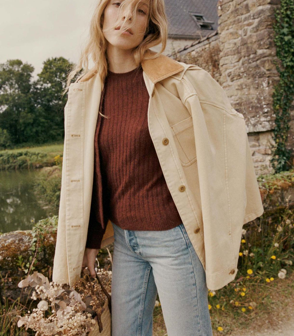 DÔEN Knitwear | Hyeres Cashmere Sweater Dark Garnet - Women