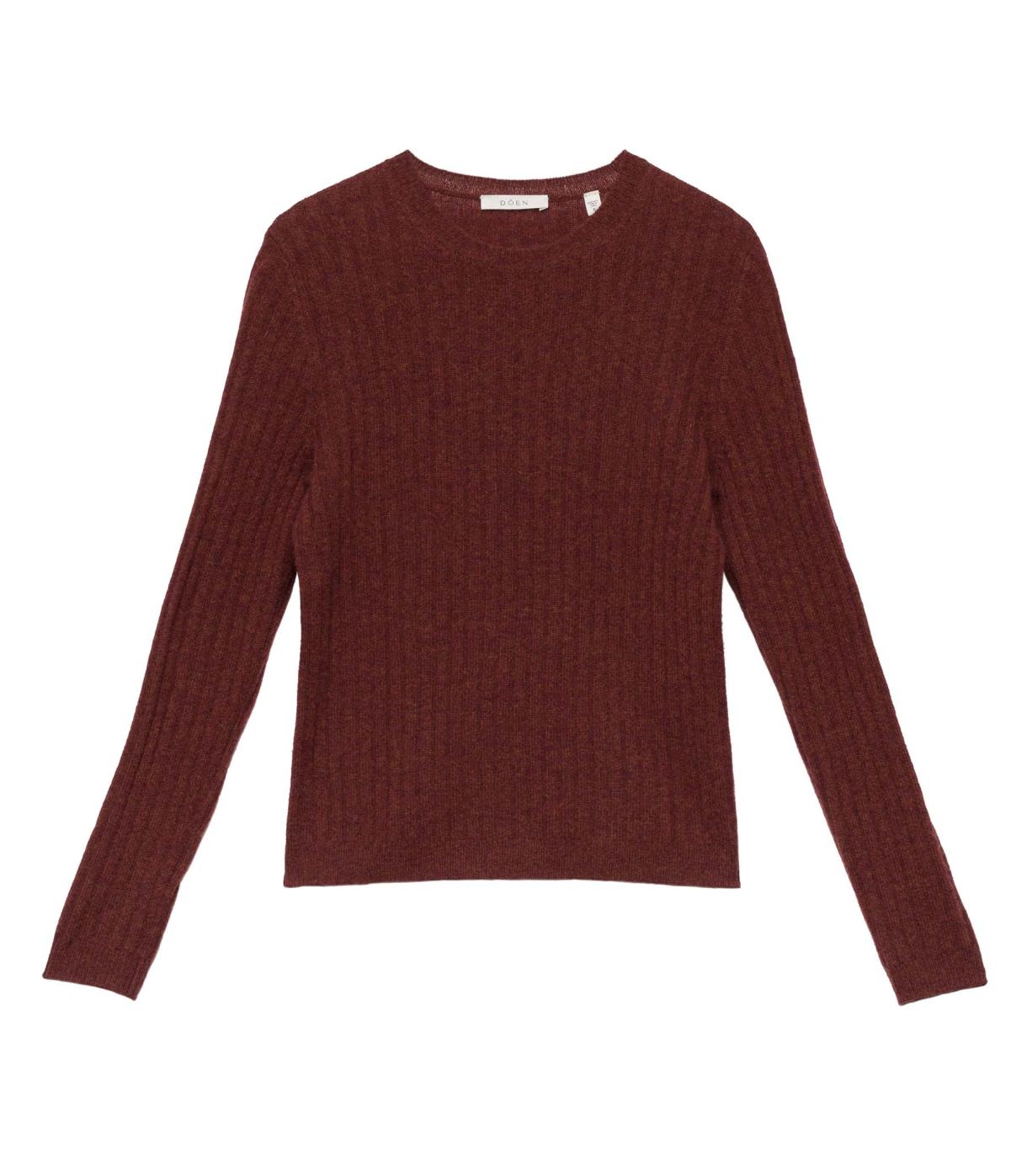 DÔEN Knitwear | Hyeres Cashmere Sweater Dark Garnet - Women