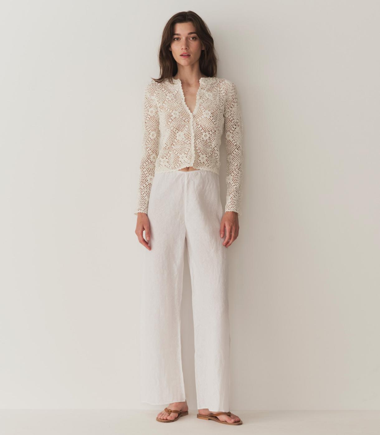 DÔEN Knitwear | Ottoline Cardigan Pearl - Women