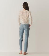 DÔEN Knitwear | Ottoline Cardigan Pearl - Women