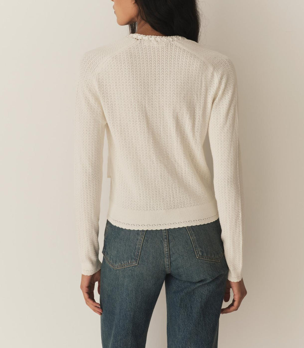DÔEN Knitwear | Rosaline Cardigan Ivory - Women