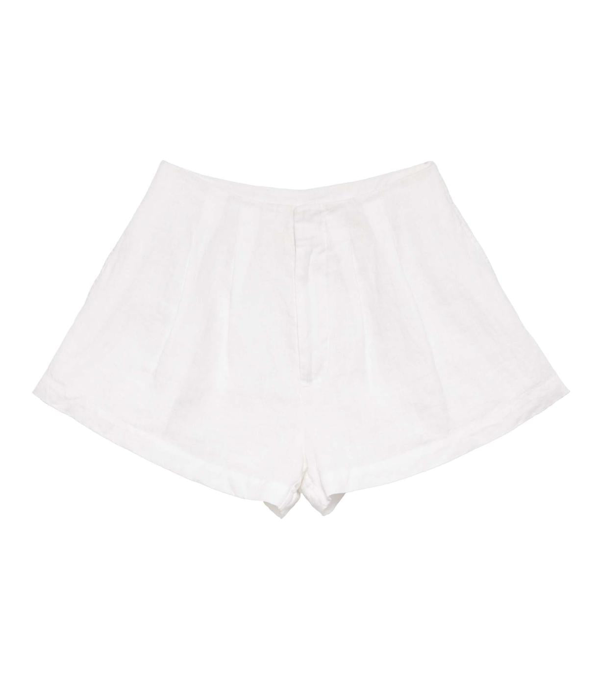 DÔEN Pants &amp; Shorts | Larue Linen Short Salt - Women