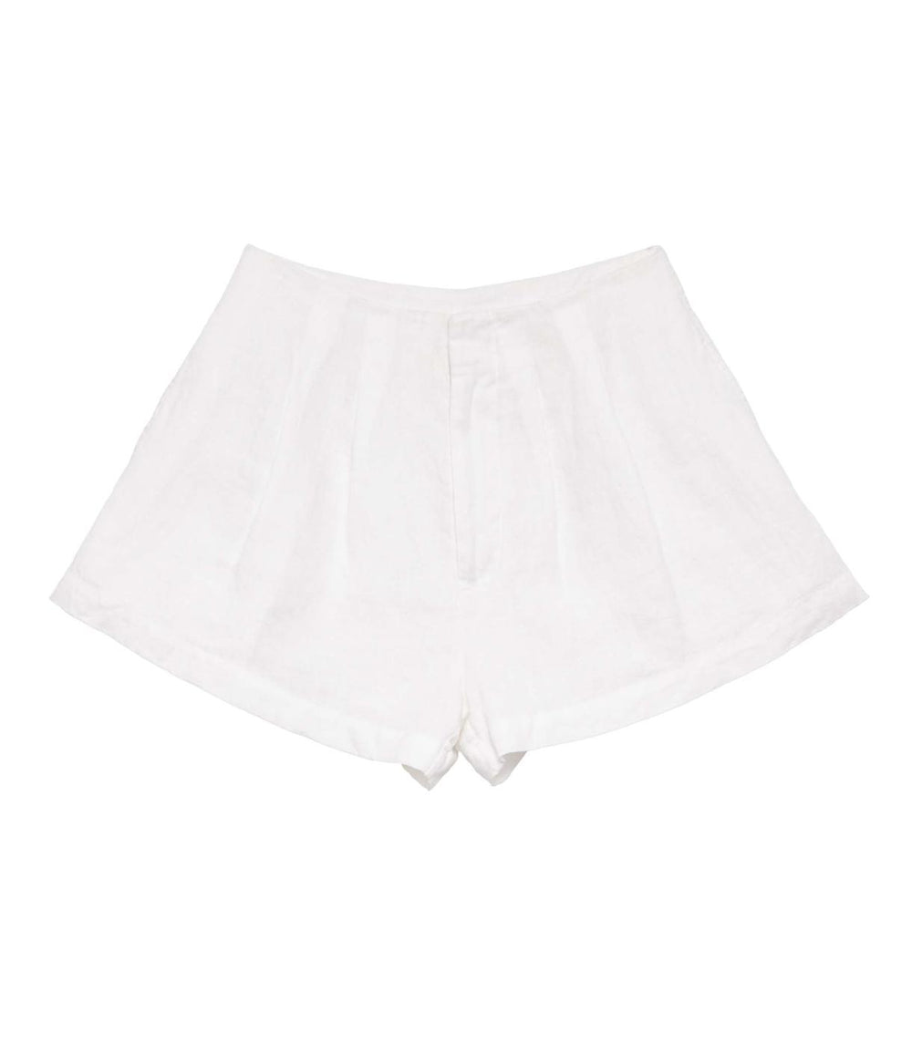 DÔEN Pants &amp; Shorts | Larue Linen Short Salt - Women