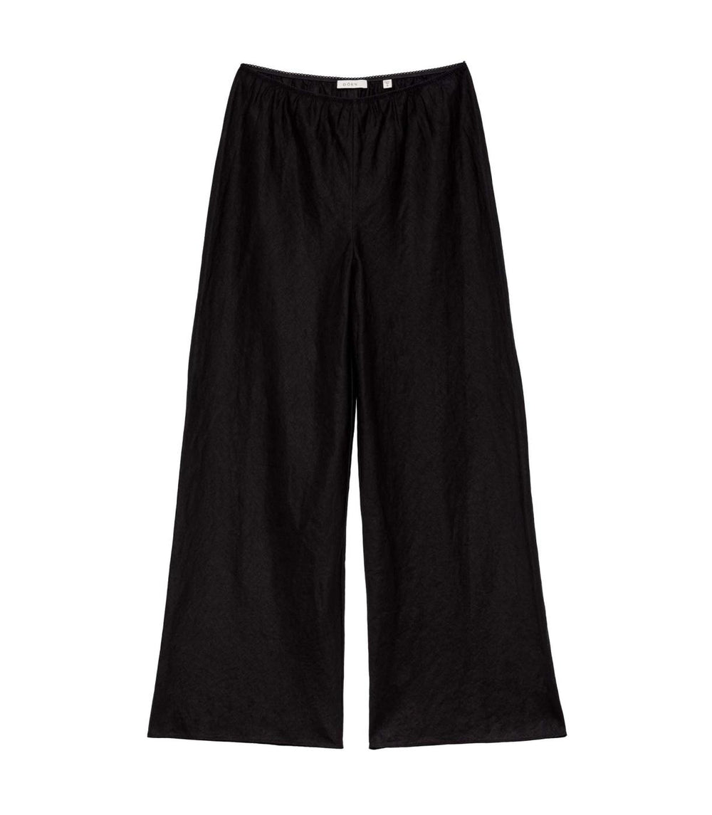 DÔEN Pants &amp; Shorts | Lavon Linen Pant Black - Women