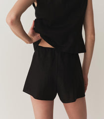 DÔEN Pants &amp; Shorts | Loren Linen Short Black - Women