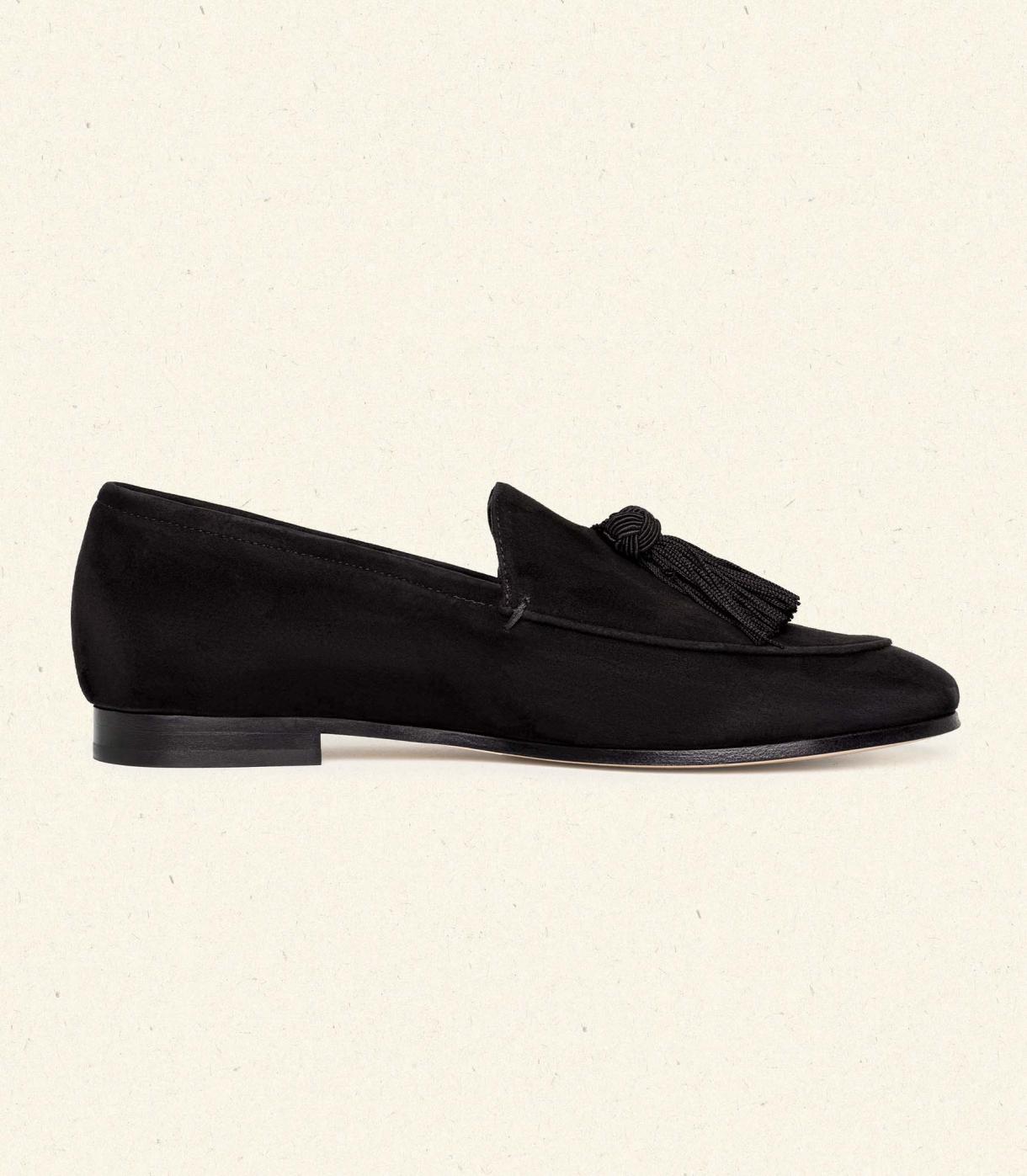 DÔEN Shoes | Arlow Loafer Black Suede - Women