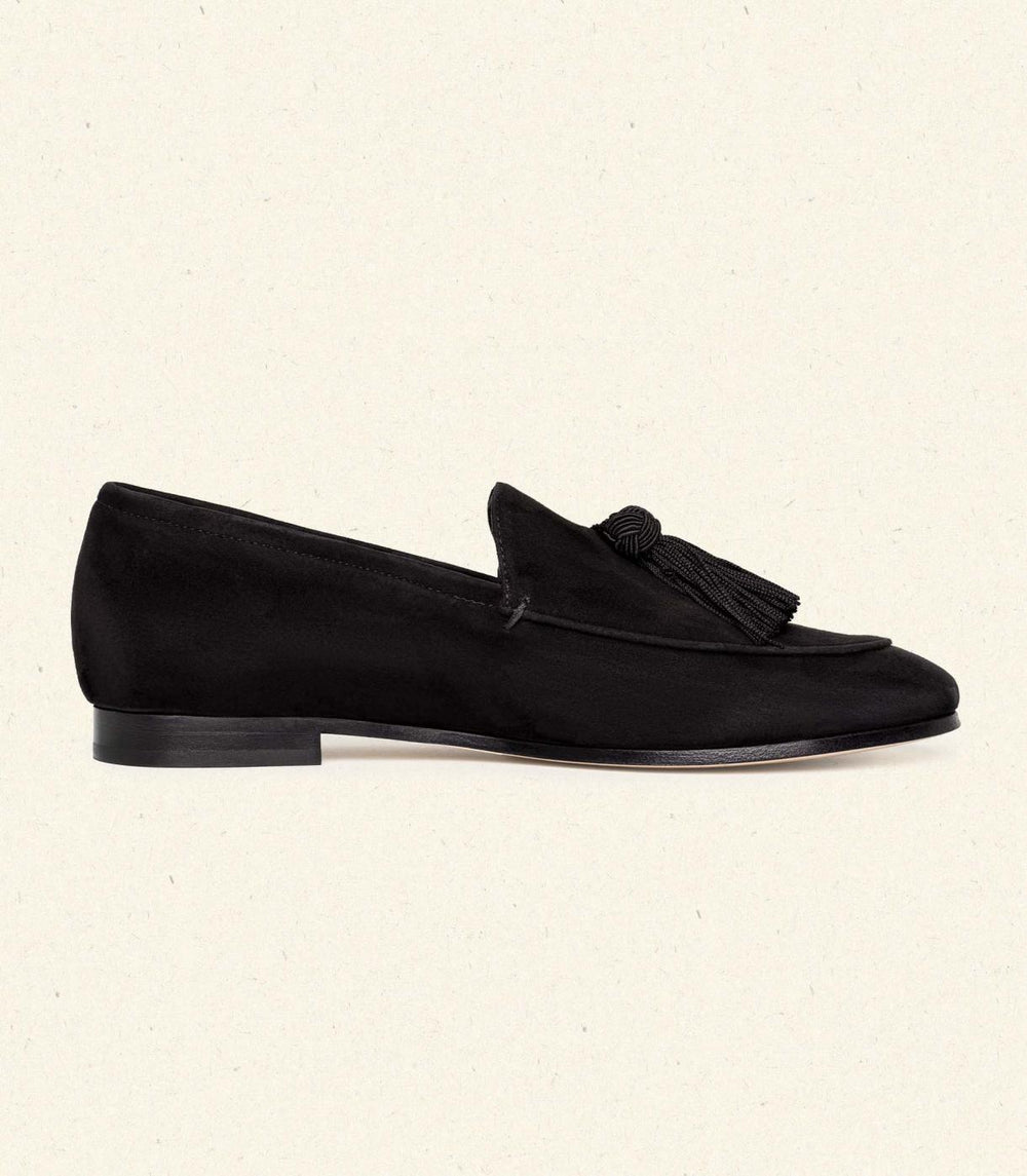 DÔEN Shoes | Arlow Loafer Black Suede - Women