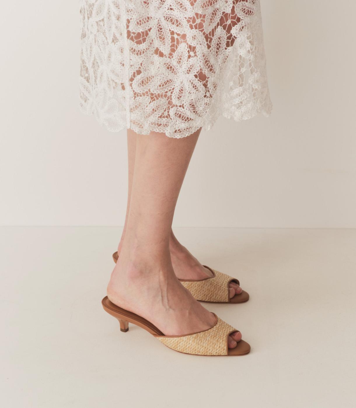 DÔEN Shoes | Callie Mule Natural Raffia - Women