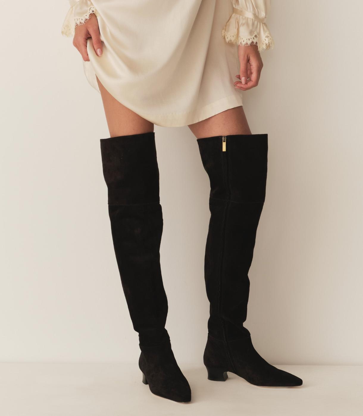 DÔEN Shoes | Cambria Boot Black Suede - Women