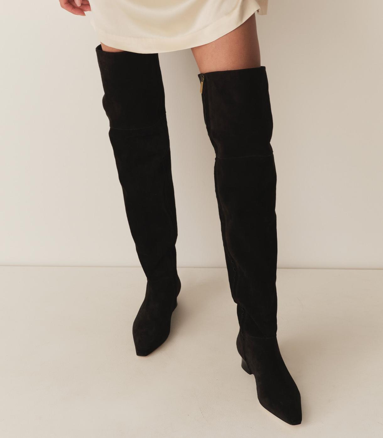 DÔEN Shoes | Cambria Boot Black Suede - Women