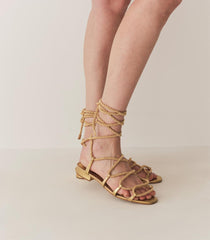 DÔEN Shoes | Castille Gladiator Sandal Gold Metallic - Women