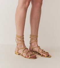 DÔEN Shoes | Castille Gladiator Sandal Gold Metallic - Women