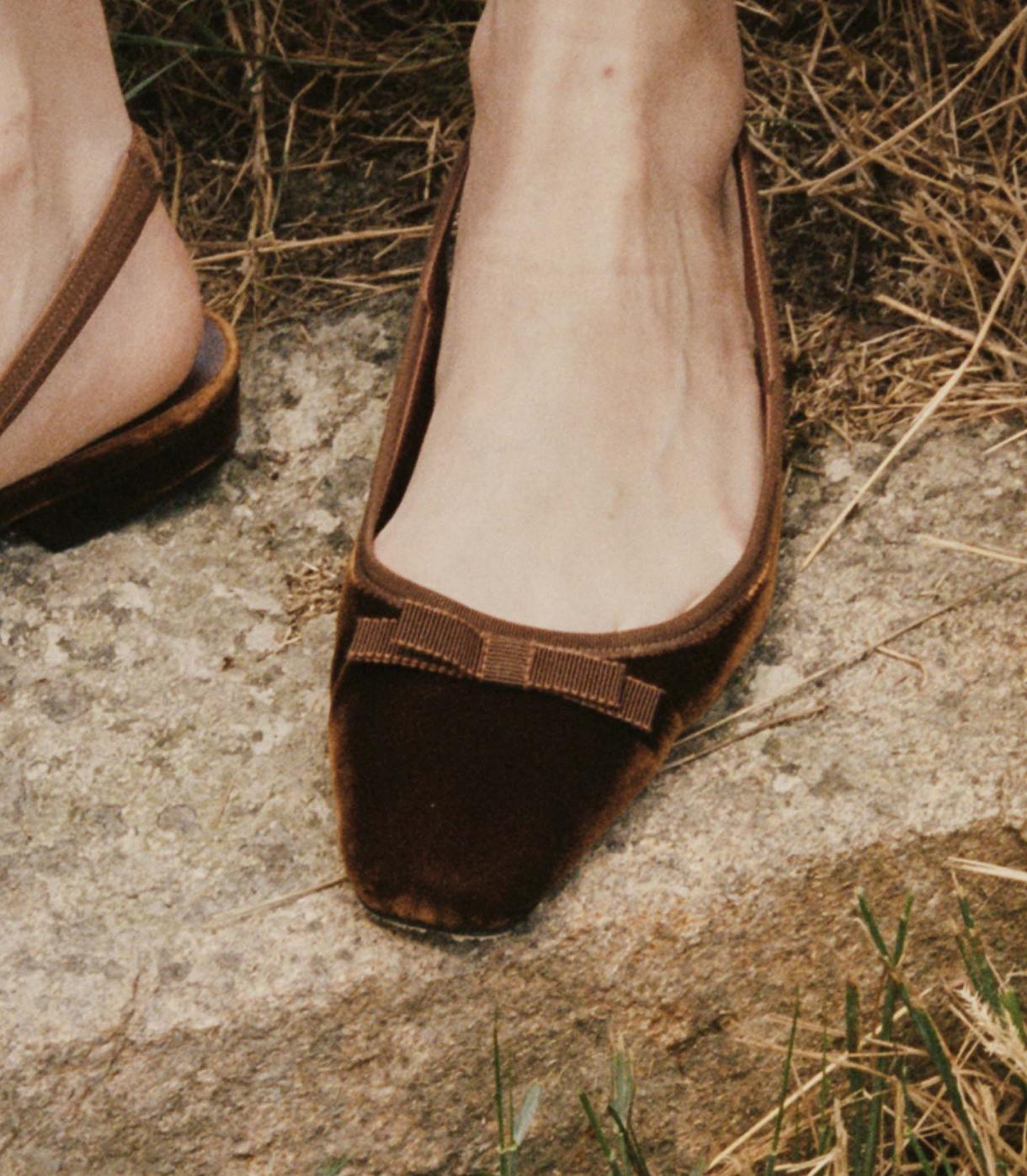 DÔEN Shoes | Cossima Slingback Hickory Velvet - Women