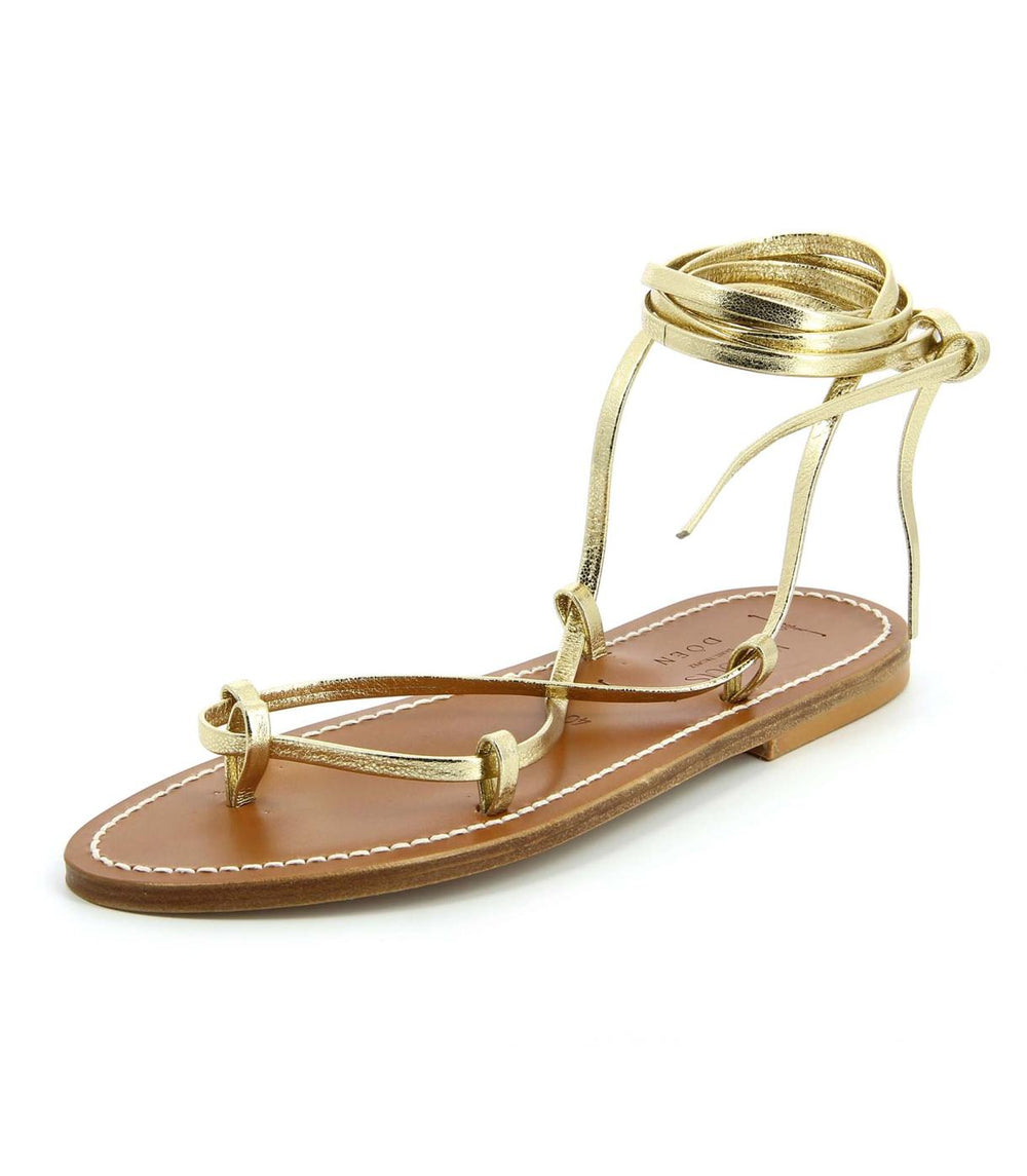 DÔEN Shoes | DÔEN &amp; K.Jacques Bikini Sandal Metallic Champagne - Women