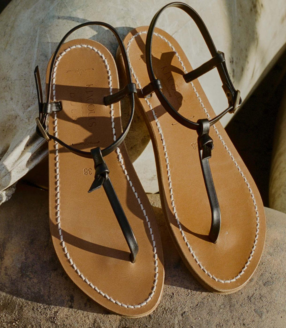 DÔEN Shoes | DÔEN &amp; K.Jacques Côte Sandal Noir - Women