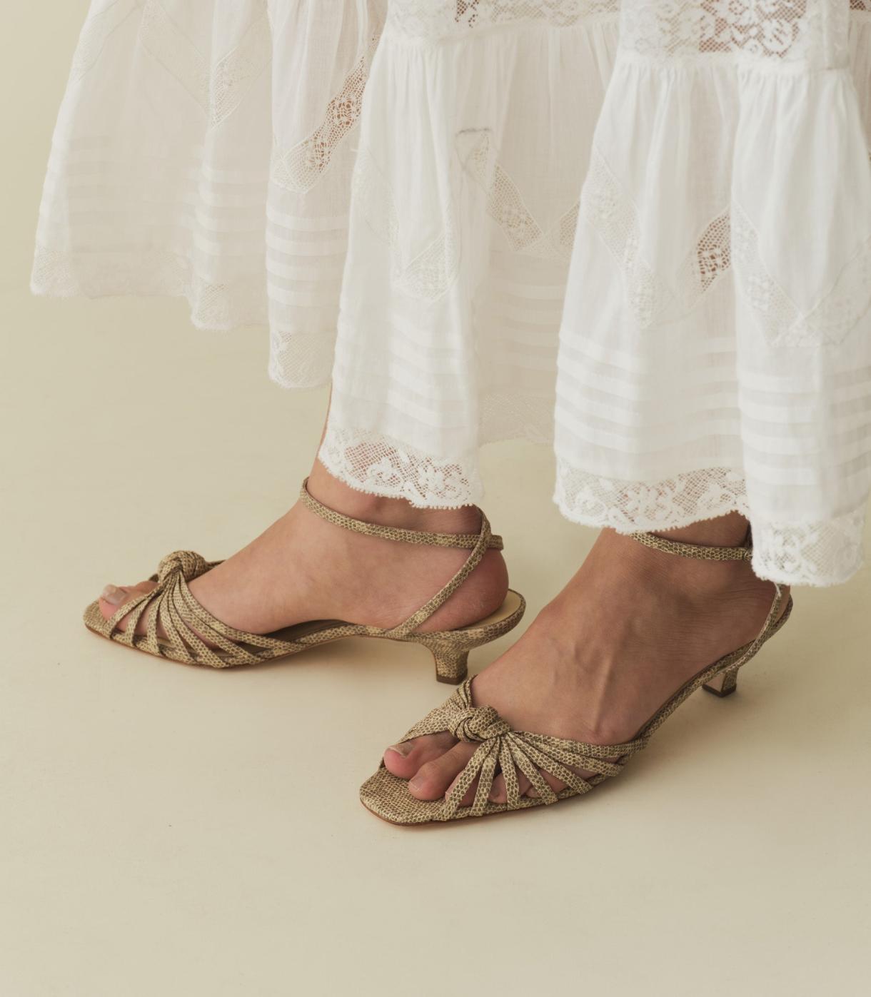 DÔEN Shoes | Hepburn Heel Faux Lizard - Women