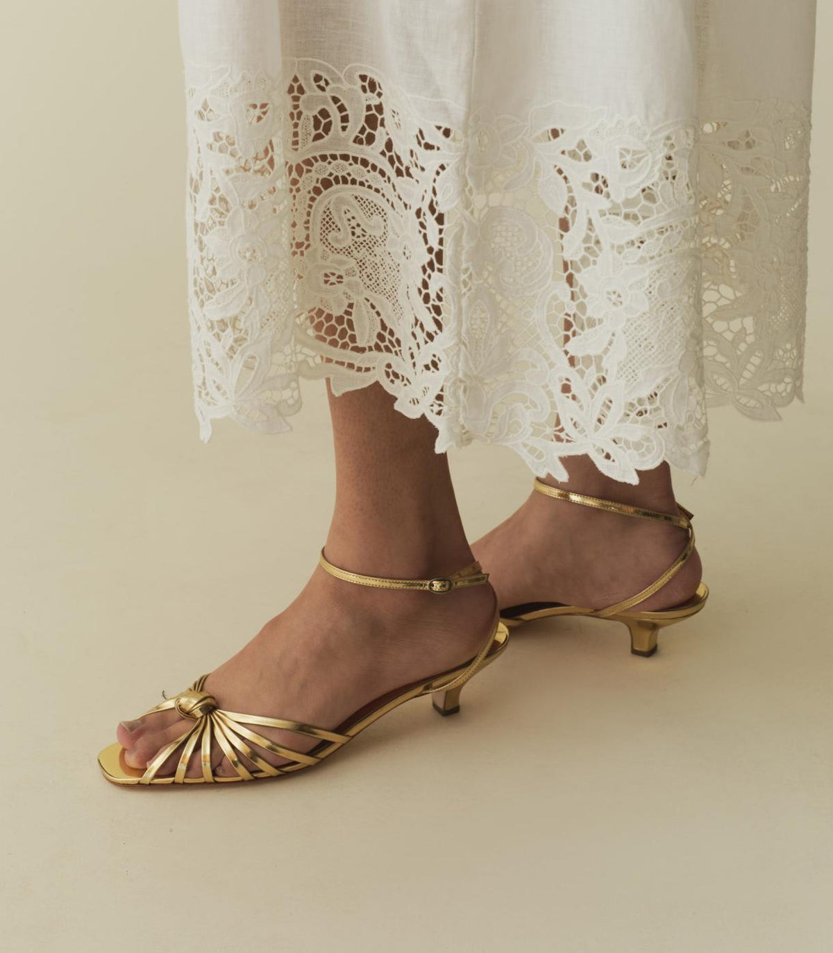 DÔEN Shoes | Hepburn Heel Gold - Women