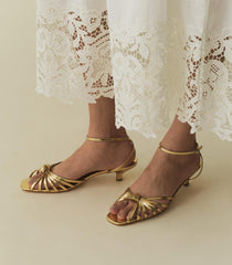 DÔEN Shoes | Hepburn Heel Gold - Women