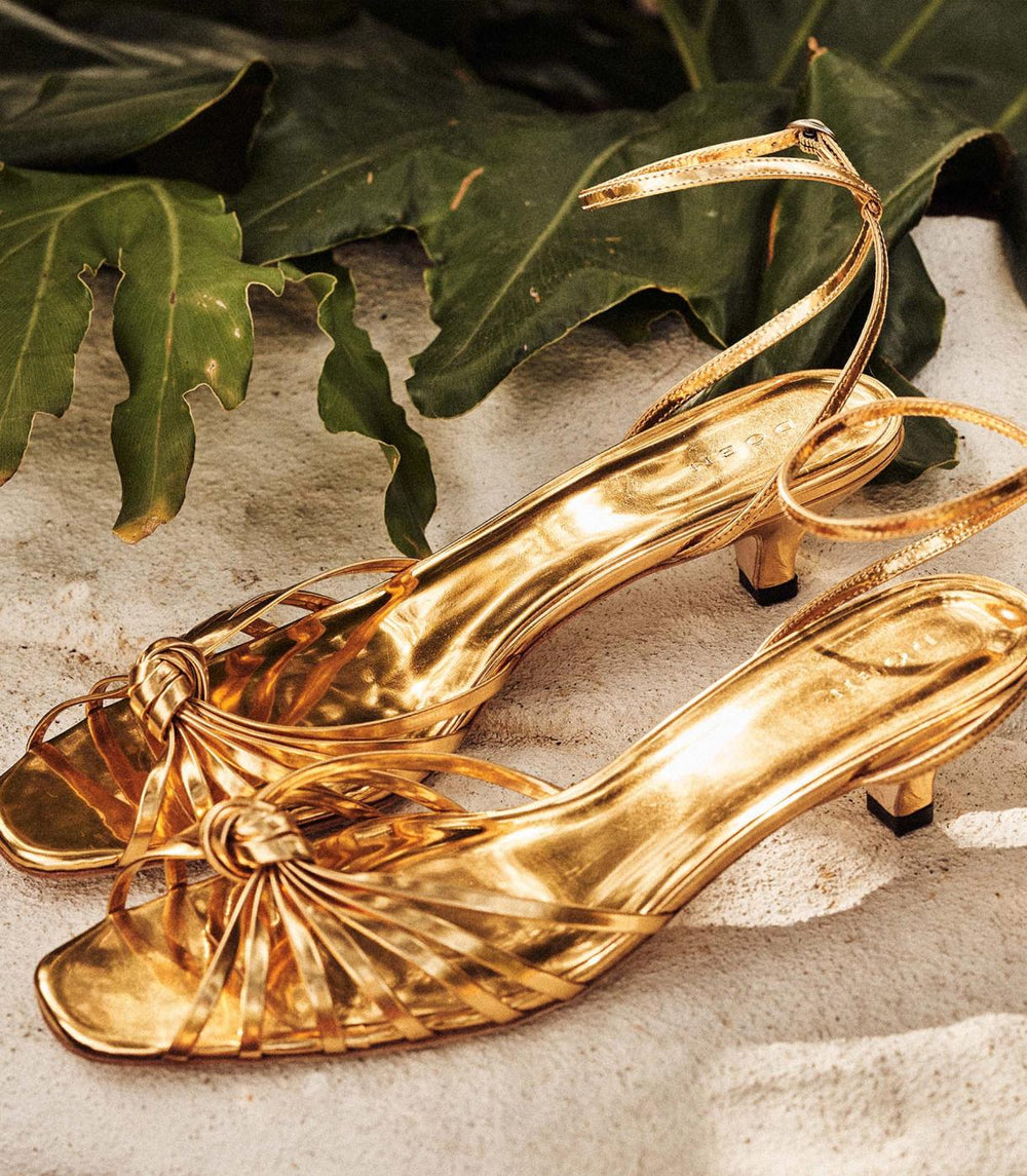 DÔEN Shoes | Hepburn Heel Gold - Women