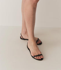 DÔEN Shoes | Laure Slingback Sandal Black Patent - Women