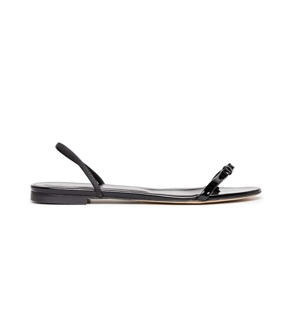 DÔEN Shoes | Laure Slingback Sandal Black Patent - Women