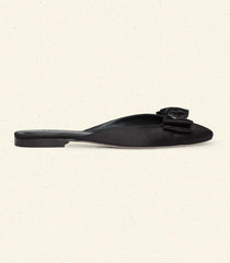 DÔEN Shoes | Tilly Mule Black Satin - Women