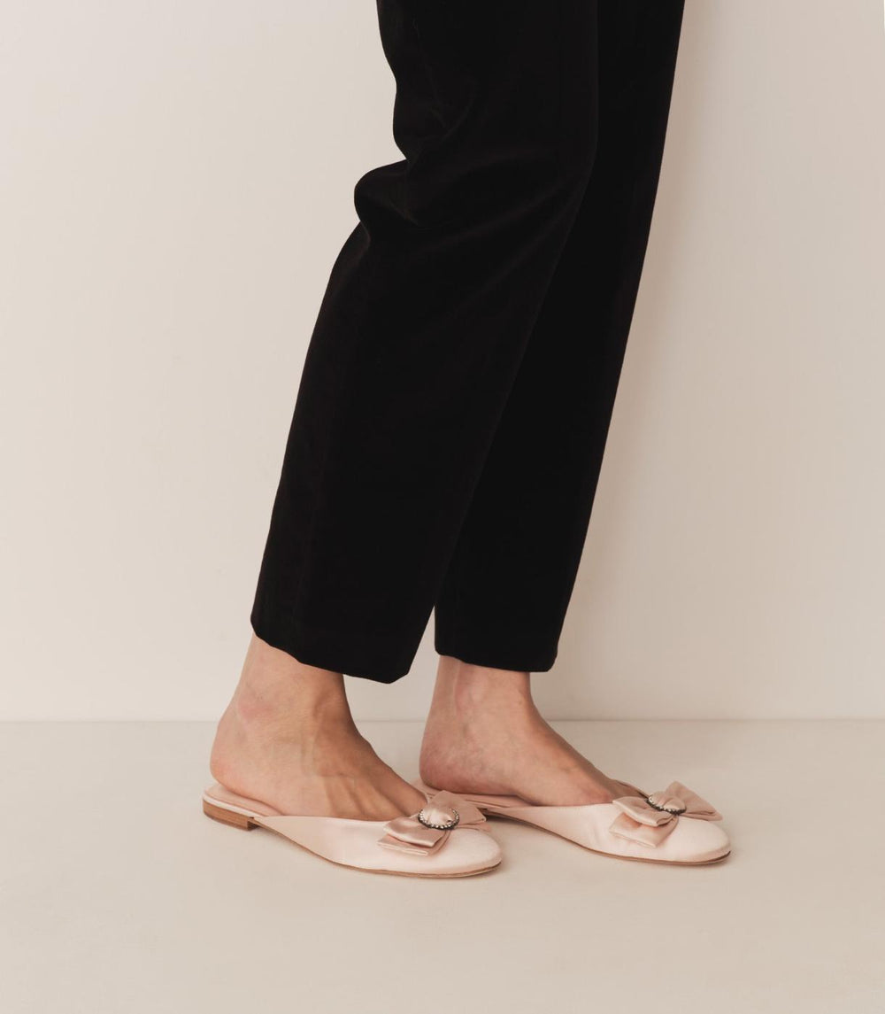 DÔEN Shoes | Tilly Mule Peche Satin - Women