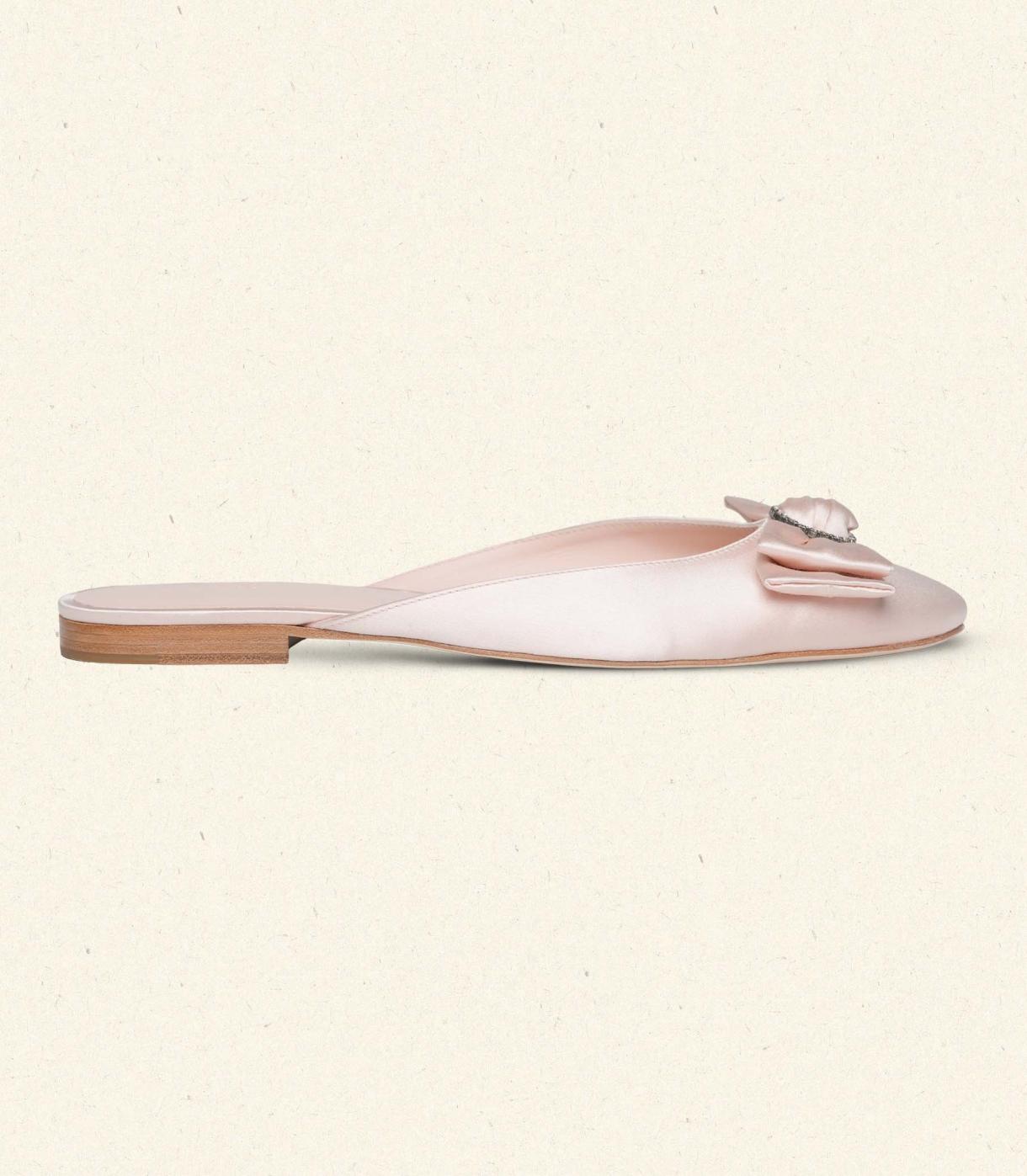 DÔEN Shoes | Tilly Mule Peche Satin - Women