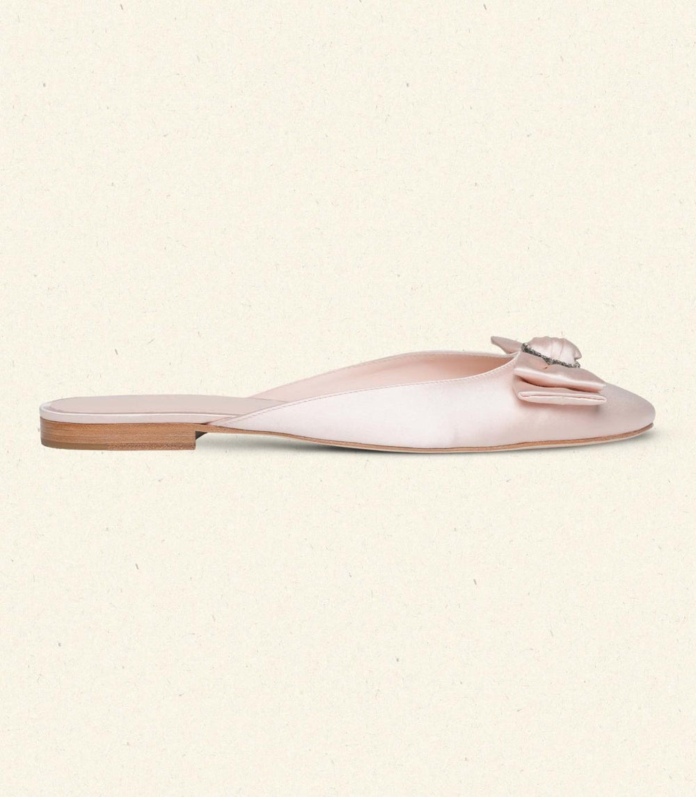 DÔEN Shoes | Tilly Mule Peche Satin - Women