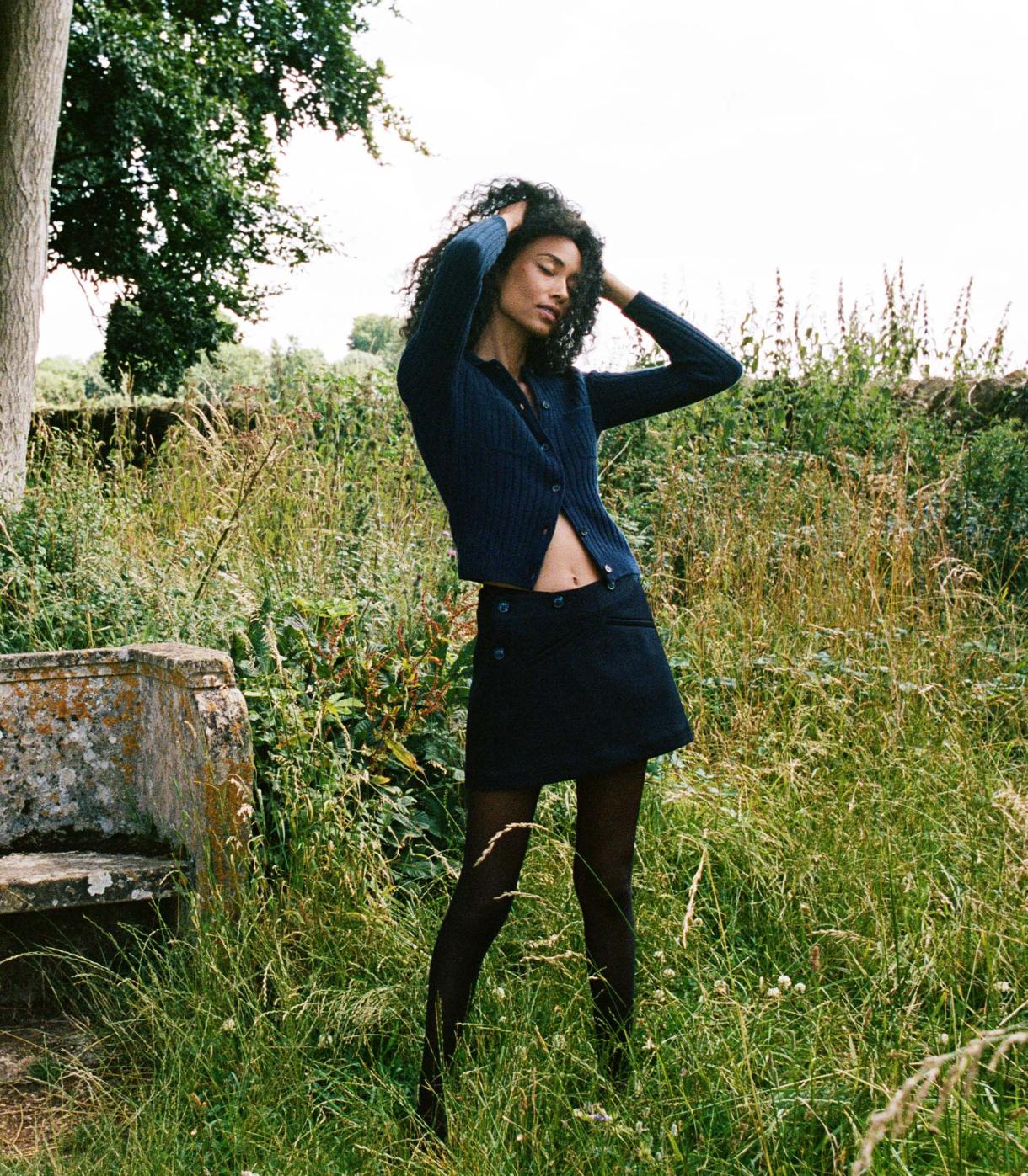 DÔEN Skirts | Raina Skirt Deep Navy - Women