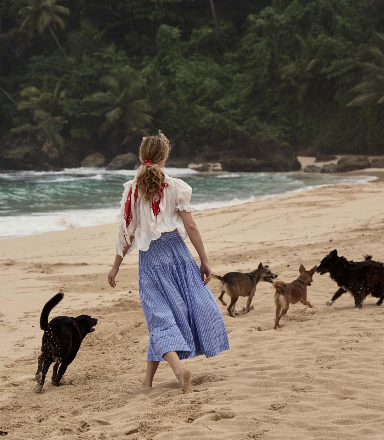 DÔEN Skirts | Sebastiane Skirt Deauville Stripe - Women