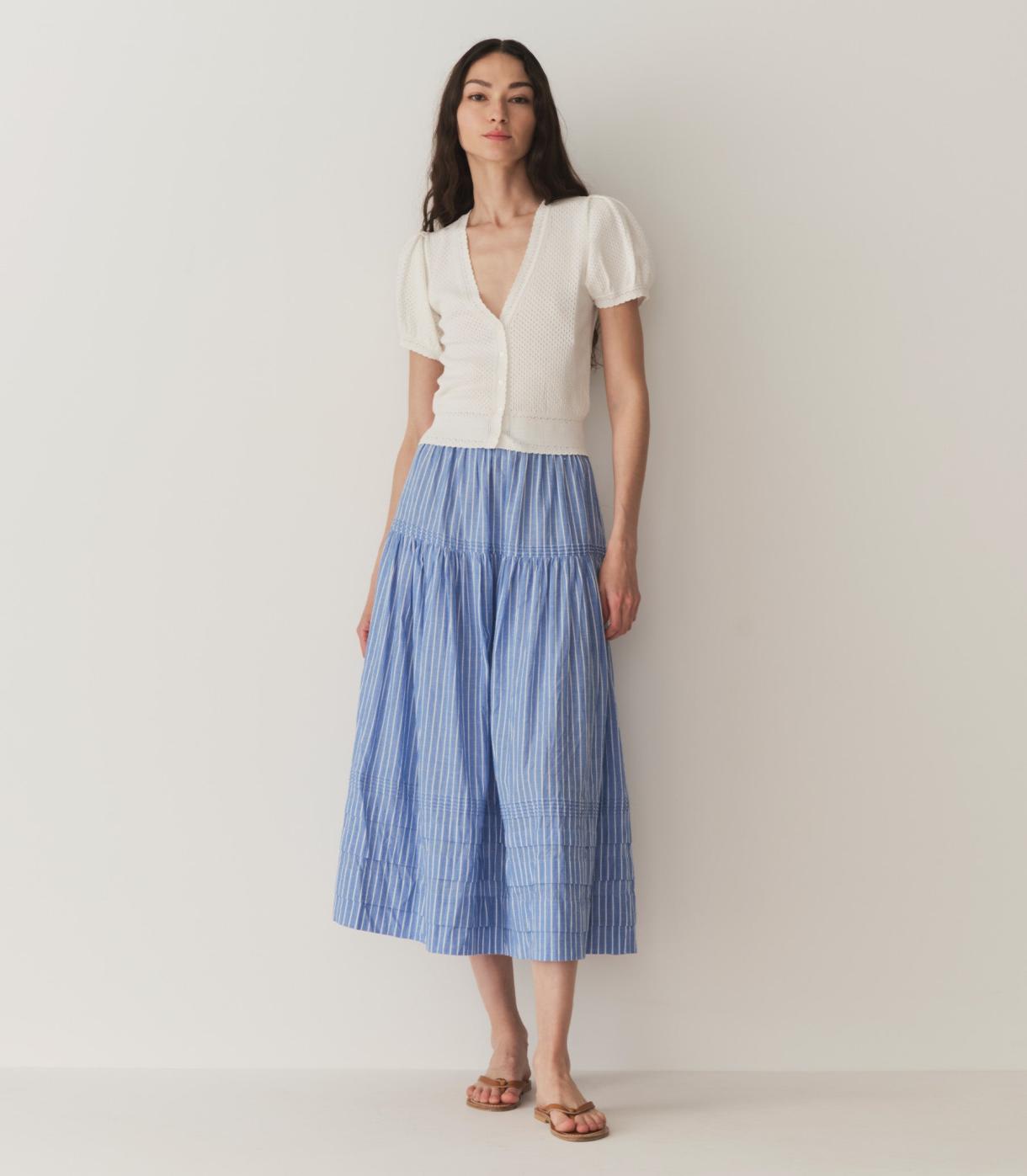 DÔEN Skirts | Sebastiane Skirt Deauville Stripe - Women