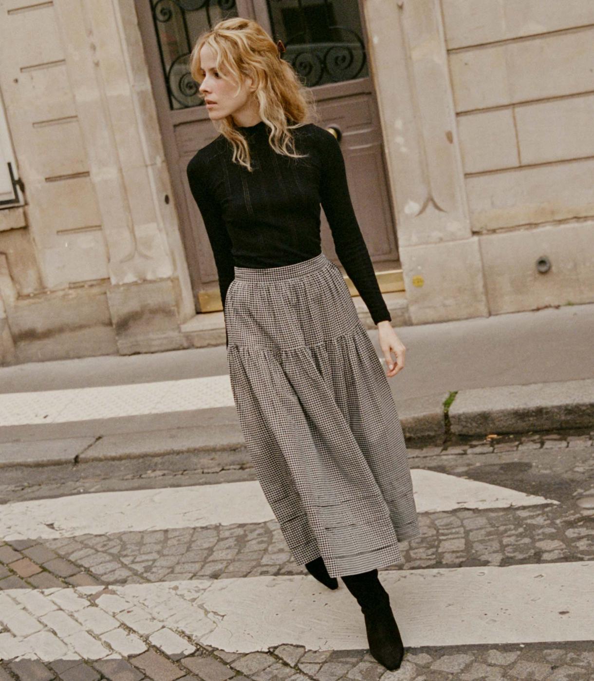 DÔEN Skirts | Sebastiane Skirt La Maddalena Gingham - Women