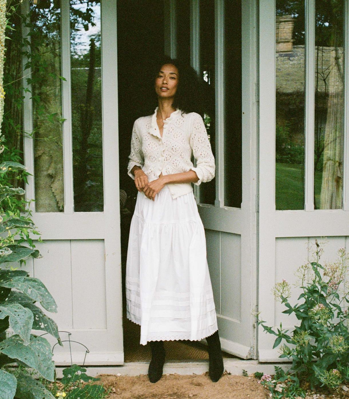 DÔEN Skirts | Sebastiane Skirt Powder - Women