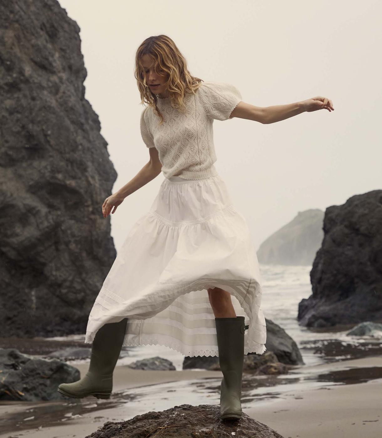 DÔEN Skirts | Sebastiane Skirt Powder - Women