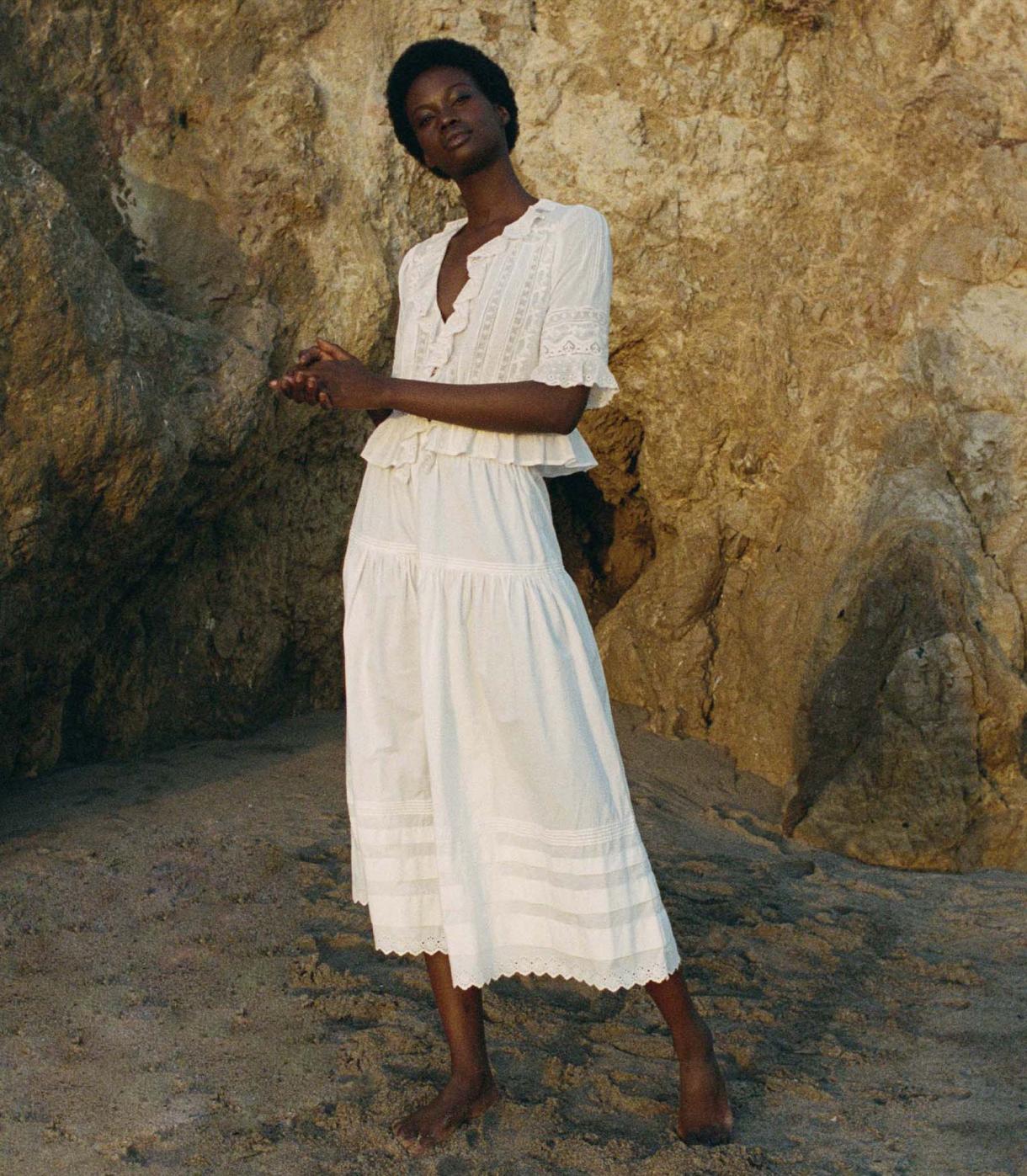 DÔEN Skirts | Sebastiane Skirt Powder - Women