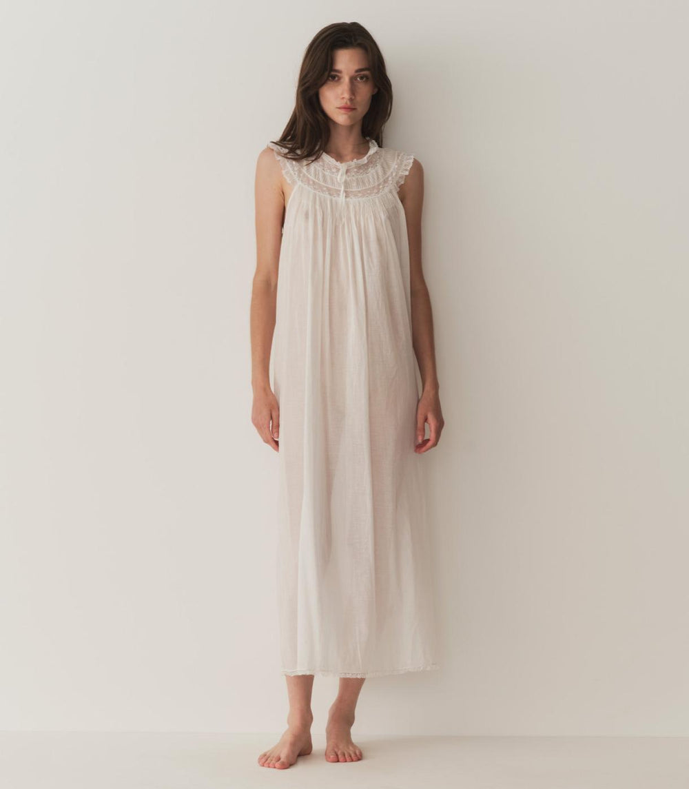 DÔEN Sleep &amp; Loungewear | Candelilla Nightgown Salt - Women