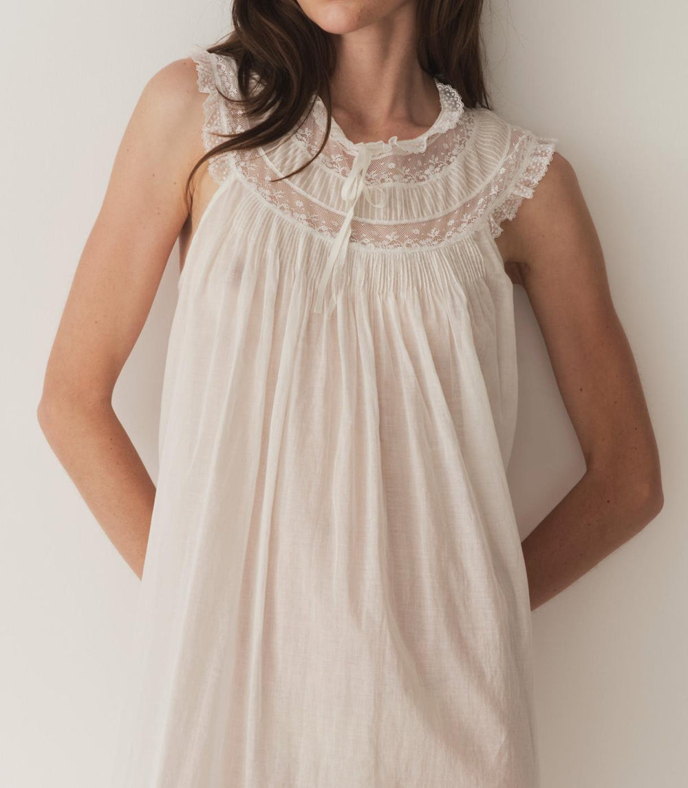 DÔEN Sleep &amp; Loungewear | Candelilla Nightgown Salt - Women
