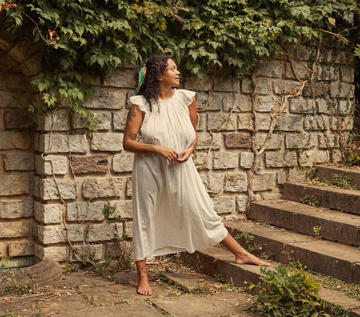 DÔEN Sleep &amp; Loungewear | Lovisa Nightgown Salt - Women