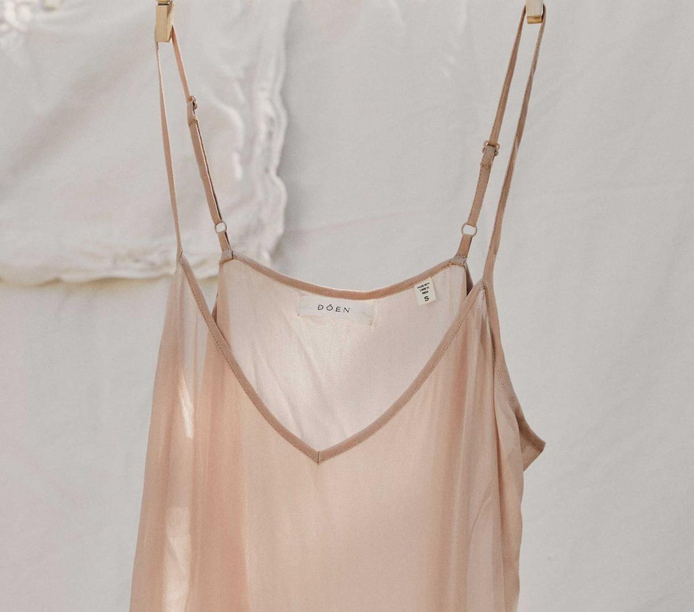 DÔEN Slips | Short Deep V-Neck Slip Conch - Women