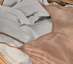 DÔEN Slips | Short Deep V-Neck Slip Sand Dollar - Women