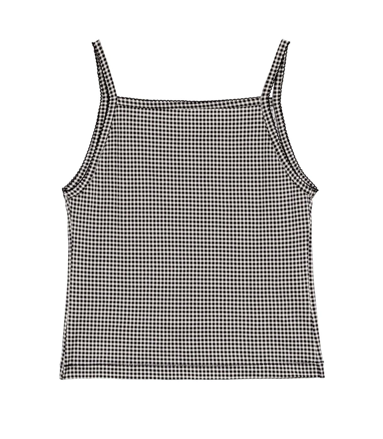 DÔEN Tees | Angie Tank Noir La Maddalena Gingham - Women