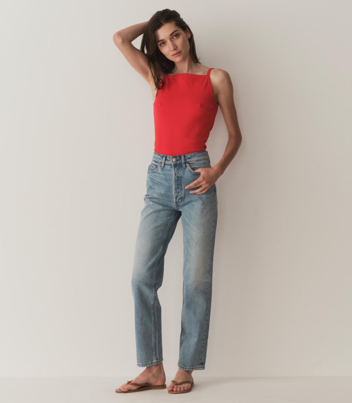 DÔEN Tees | Angie Tank Scarlet - Women