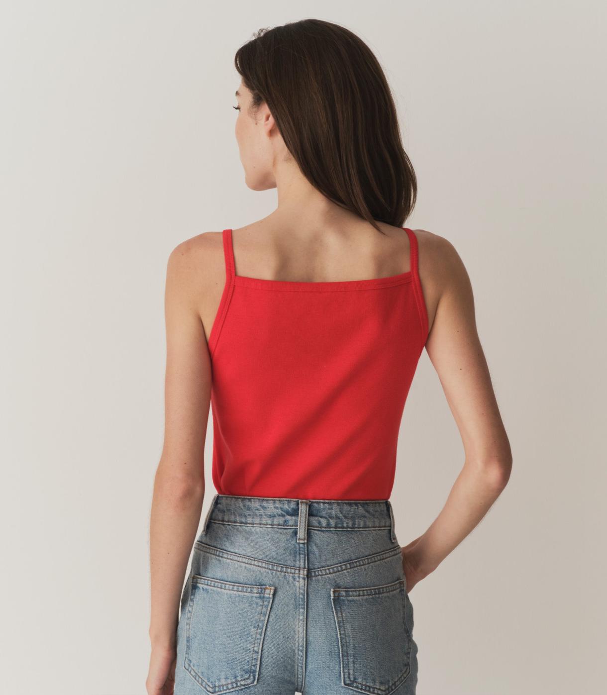 DÔEN Tees | Angie Tank Scarlet - Women