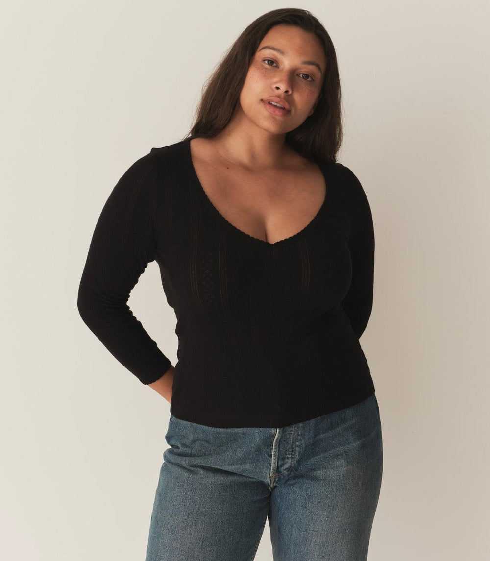 DÔEN Tees | Cilla Tee Black - Women